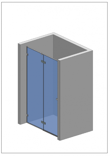 Душевая дверь АQUAme AQM7408-2-10 фото 2