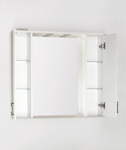 Зеркало-шкаф Style Line Олеандр-2 90/С, рельеф пастель фото 2