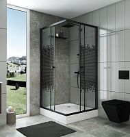 Душевой уголок с поддоном Niagara NG-010-14Q BLACK