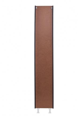 Шкаф-колонна Style Line Бергамо с корзиной, Люкс антискрейтч черный, PLUS фото 4