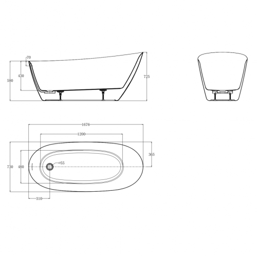 Ванна AQUAme AQM3503GW фото 8