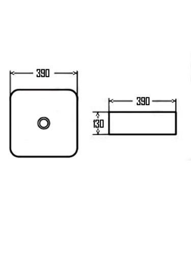 Накладная раковина AQUAme AQM5011MP фото 7