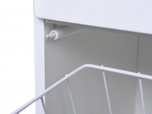 Шкаф-колонна Style Line Каре 30 с корзиной, Люкс белая, PLUS фото 3