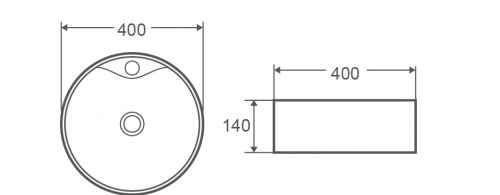 Накладная раковина AQUAme AQM5009 фото 2