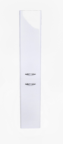 Шкаф-колонна Style Line Каре 30 L с корзиной, Люкс белая, PLUS