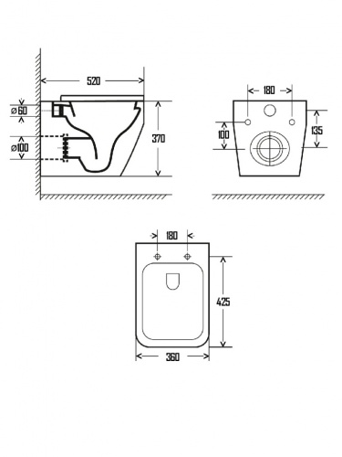 Подвесной унитаз AQUAme AQM2009 фото 11