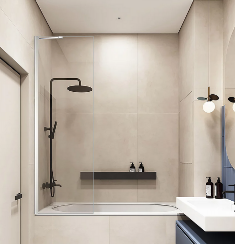 Шторка на ванну Veconi PL-84