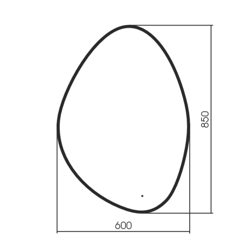 Зеркало АQUAme AQM9110B 60x85 с подсветкой фото 4