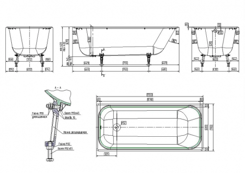 Чугунная ванна Wotte Start фото 6