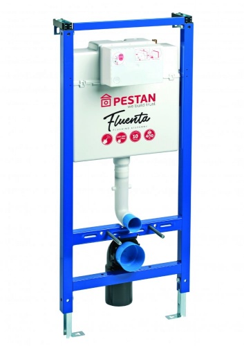 Система инсталляции Pestan Active с кнопкой, цвет хром глянец фото 2