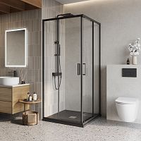 Душевой уголок  BelBagno LUCE-A-2-90-C-NERO