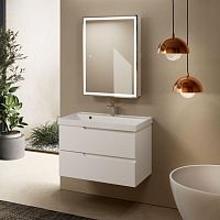 Тумба с раковиной AQUAme S3 80, белая