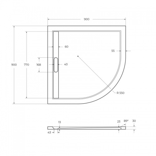 Душевой поддон Cezares TRAY-AS-R фото 4