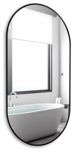 Зеркало АQUAme AQM9109B 55x105, с посветкой и подогревом фото 2