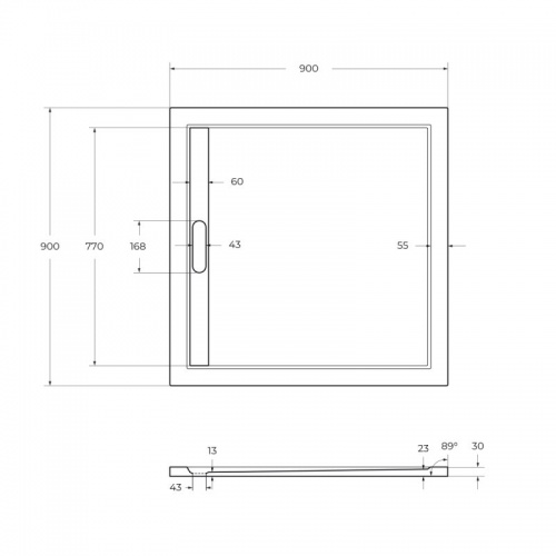 Душевой поддон Cezares TRAY-AS-A фото 5