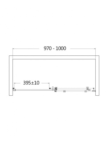 Душевая дверь АQUAme AQM4803-10 фото 3