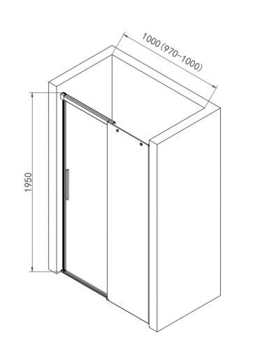 Душевая дверь АQUAme AQM4803-10 фото 4