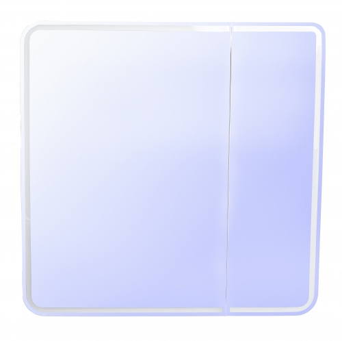 Зеркало-шкаф Style Line Каре 80*80 с подсветкой, сенсор на зеркале
