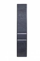 Шкаф-колонна Style Line Атлантика 35 с корзиной, Люкс бетон темный, PLUS