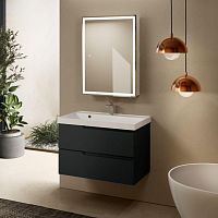 Тумба с раковиной AQUAme S3 80, антрацит