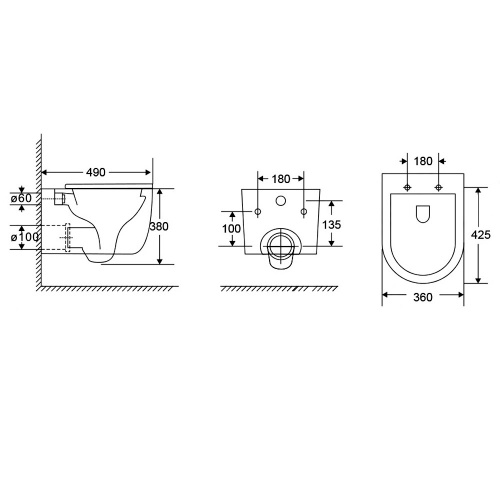 Подвесной унитаз AQUAme AQM2013PRO фото 10