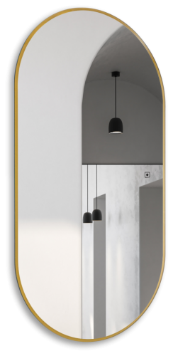 Зеркало АQUAme AQM9108G 55x105, с посветкой и подогревом фото 2